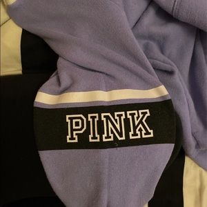 PINK 1/4 zip pull over
